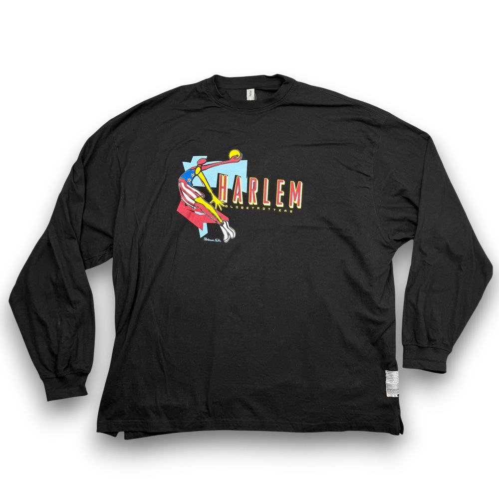 Platinum FUBU Long Sleeve Shirt Mens 3XL Black Harlem Globetrotters Graphic VTG